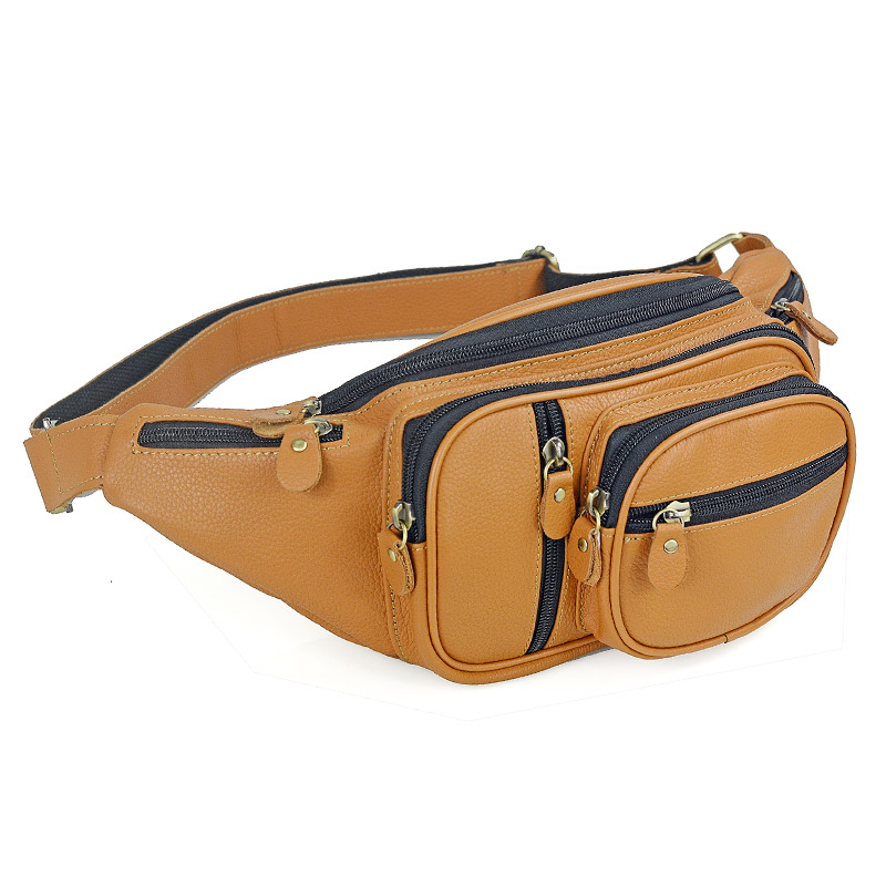 Travel Accessories For Men - Erkekler hakiki deri bel paketleri erkek