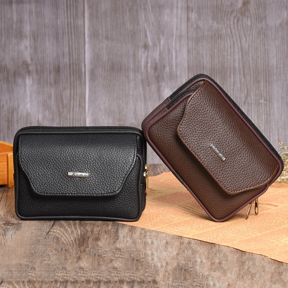 Travel Accessories For Men - Günlük PU Deri Erkek Bel Çantası