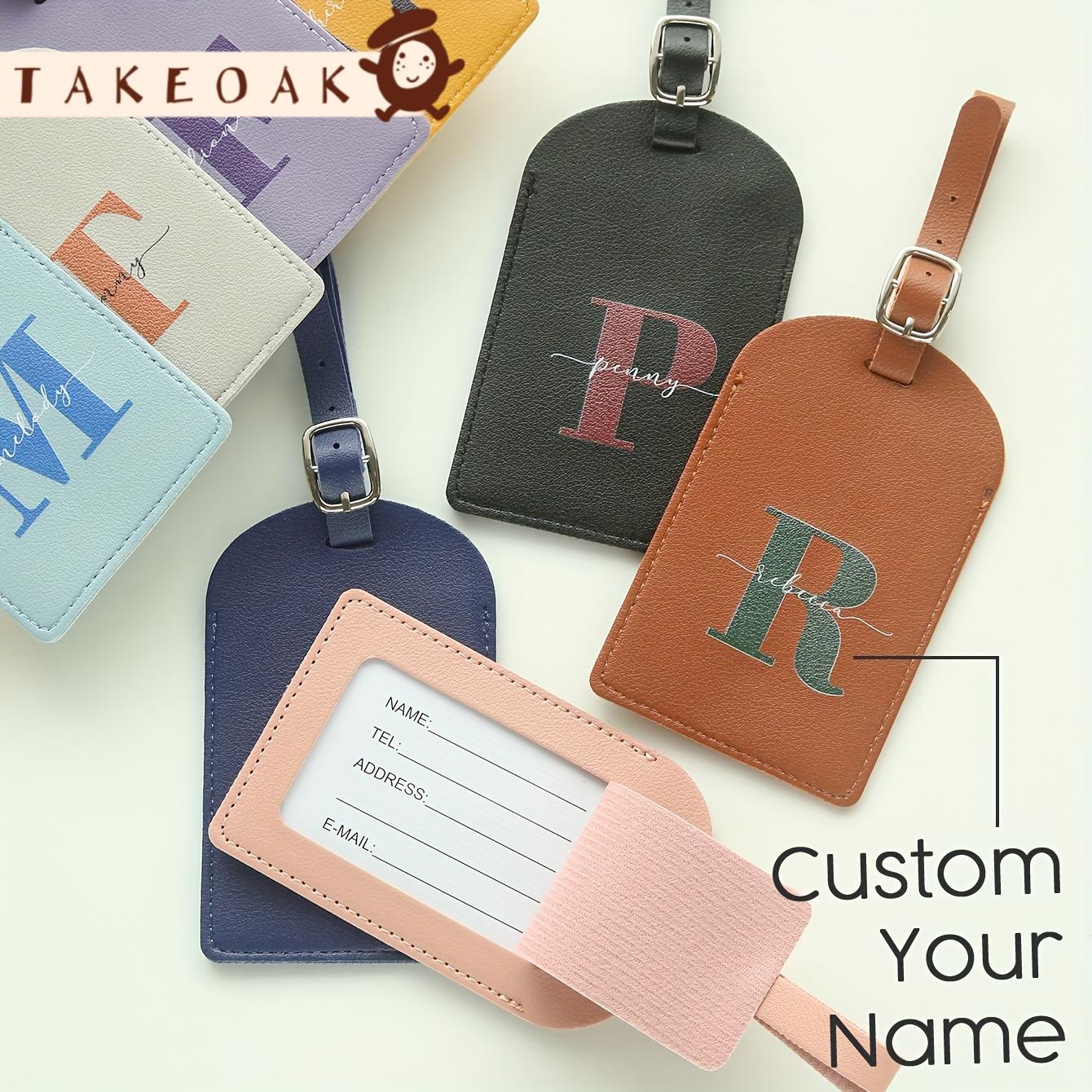 Travel Accessories Overseas - Kişiselleştirilmiş Özel Baş Harfli İsim Deri