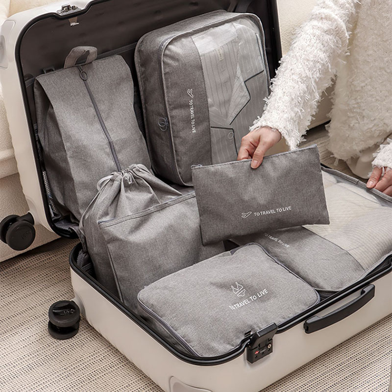 Travel Accessories Kit For Women - Erkekler ve Kadınlar için 7 Parçalı