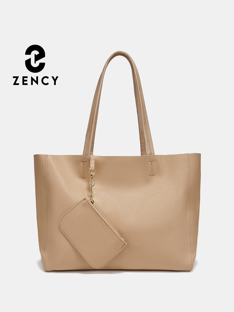 Travel Accessories Luxury - Zency Hakiki Deri Büyük Tote Çanta