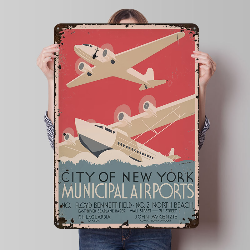 Travel Accessories New York - Vintage NYC New York Havaalanları Seyahat