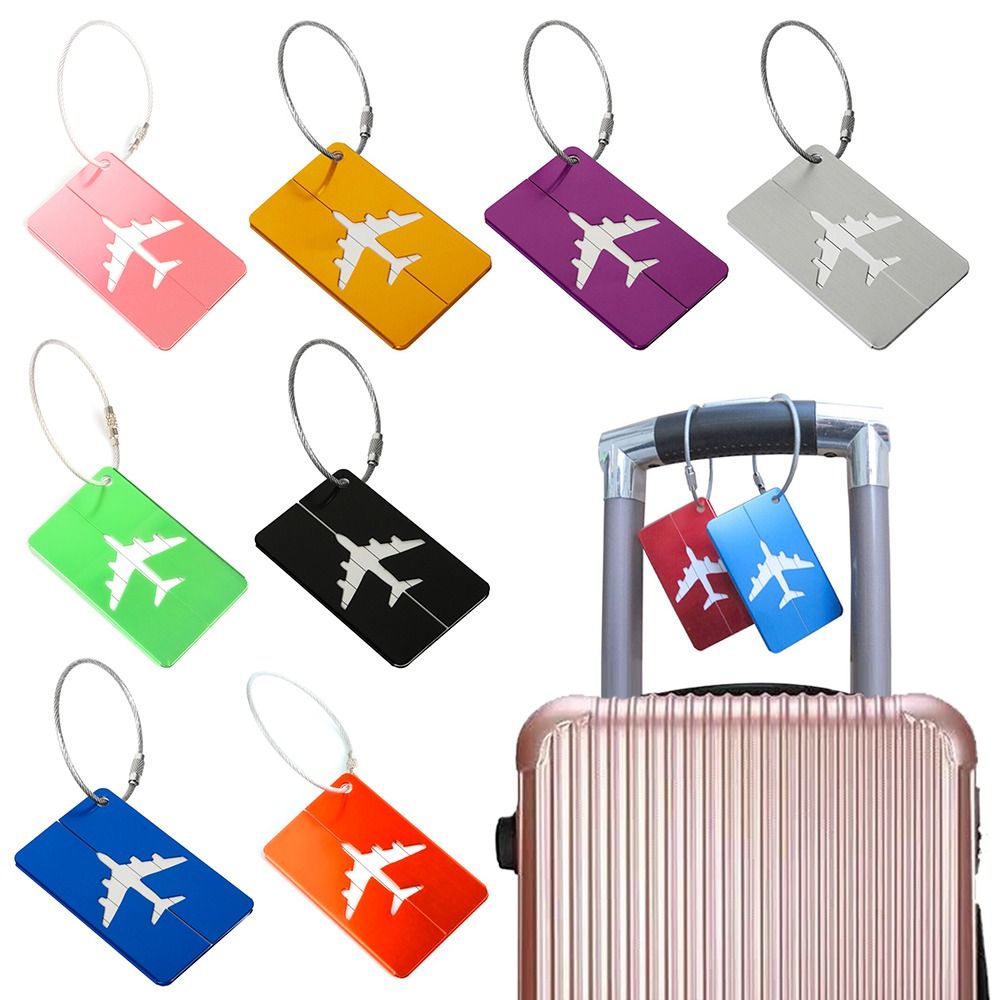 Travel Accessories Unique - Alüminyum seyahat bagaj etiketleri kullanımlık bavul