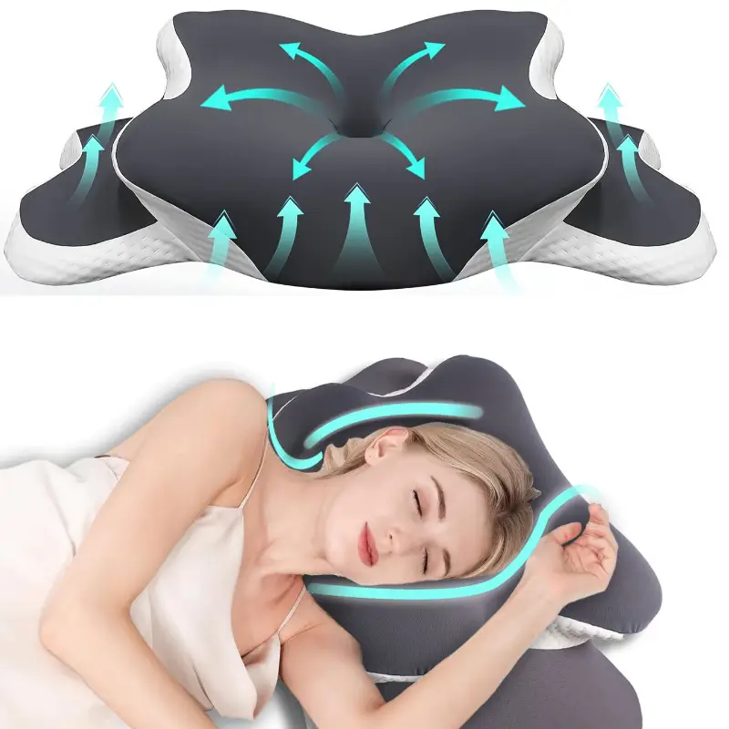Neck Pillow Memory Foam - Ergonomik Hafızalı Köpük Kelebek Boyun Yastığı,