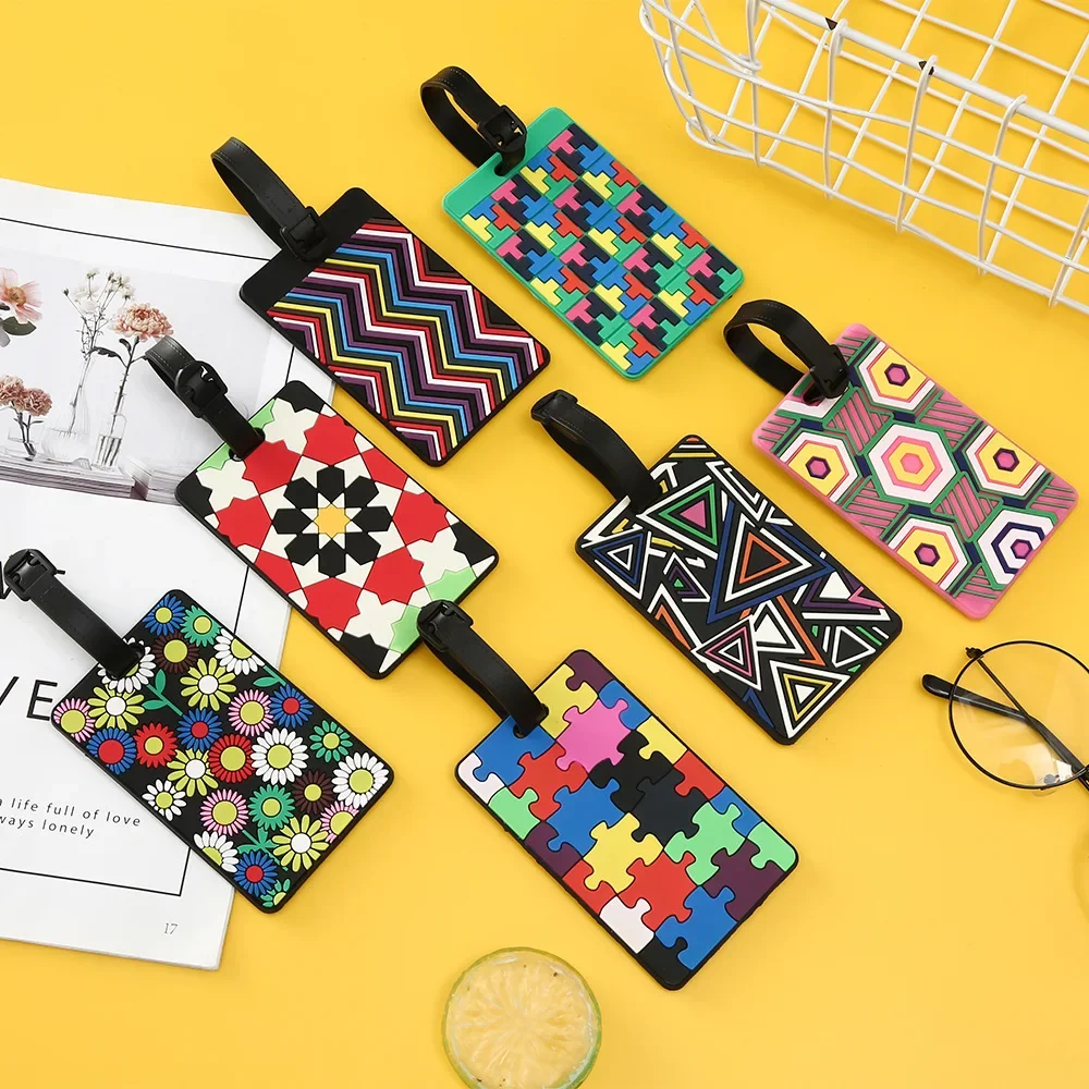1 adet geometrik bagaj etiketl - Travel Accessories Unique incelemesi ve fiyatı