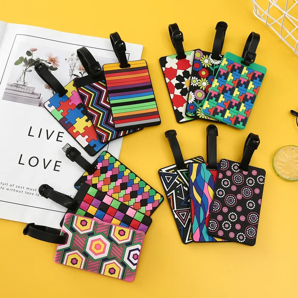 1 adet geometrik bagaj etiketl - Travel Accessories Unique incelemesi ve fiyatı