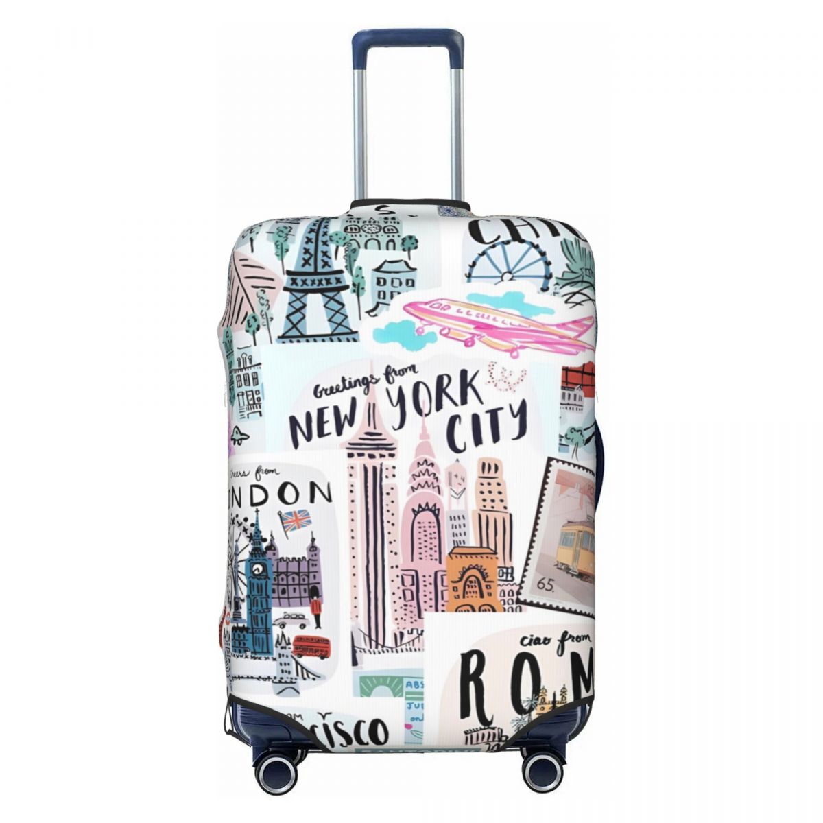 Seyahat baskılar bavul kılıfı  - Travel Accessories New York incelemesi ve fiyatı