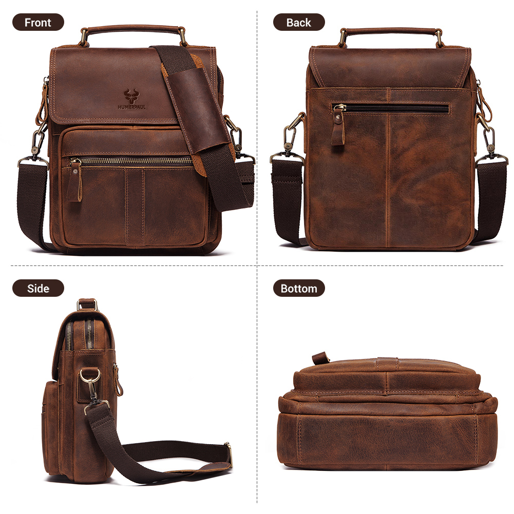 HUMERPAUL Hakiki Deri erkek om - Travel Accessories Luxury incelemesi ve fiyatı
