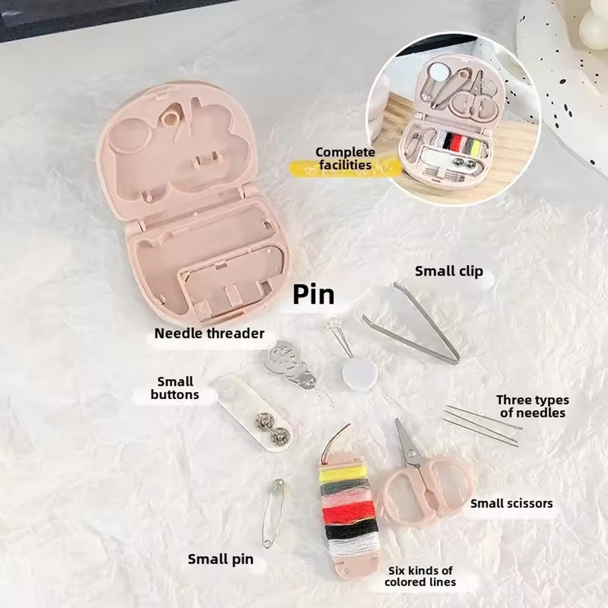 Mini Manuel Dikiş Makinesi Set - Travel Accessories Kit For Women incelemesi ve fiyatı